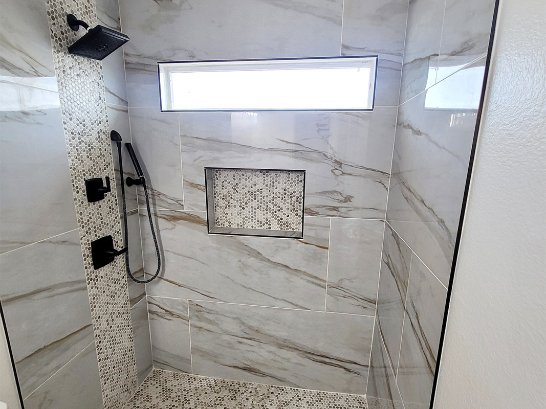 newly remodeled shower austin