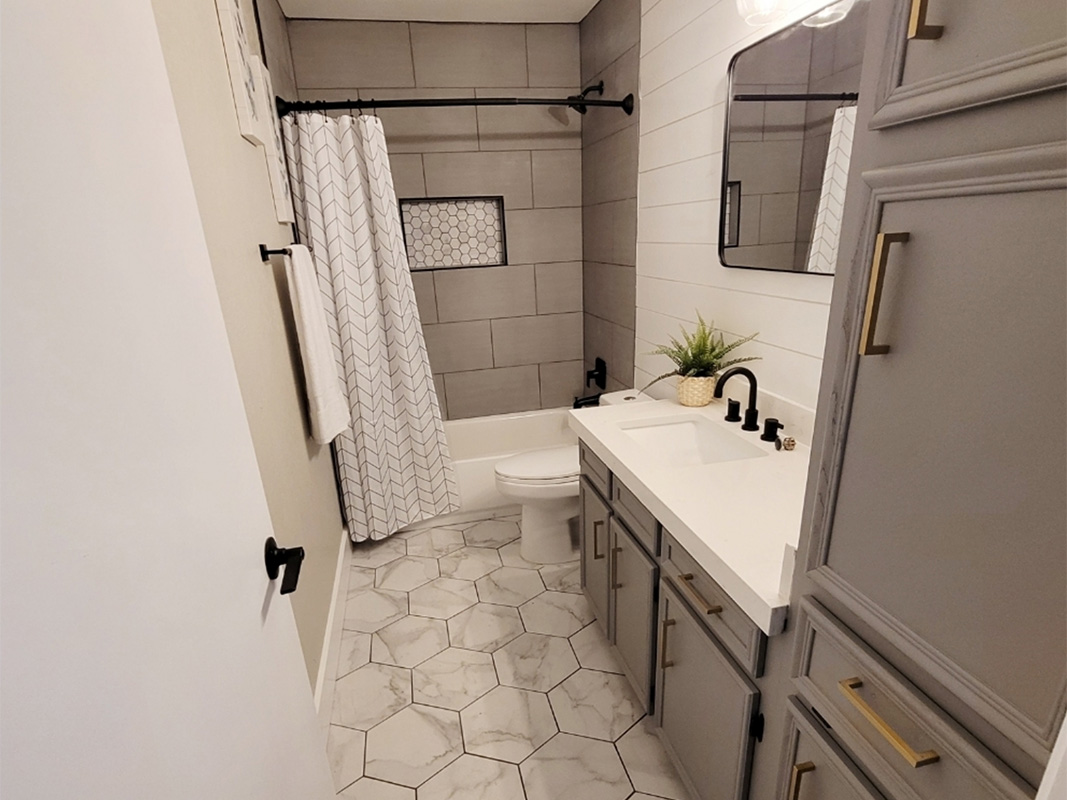 newly renovated bathroom austin
